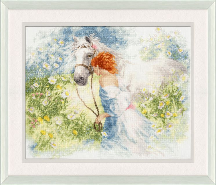 АК-005 Набор для вышивания Золотое Руно "Белый сон" по картине Виллема Хаенраетса