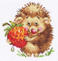 0-51 Набор для вышивания Алиса "Ежик с клубникой"