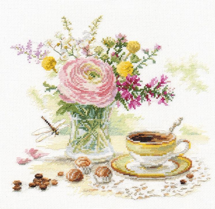 Набор для вышивния Алиса "Утренний кофе" 5-18