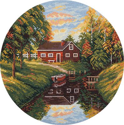  Набор для вышивания крестом PANNA "Прозрачная осень" ПС-1962