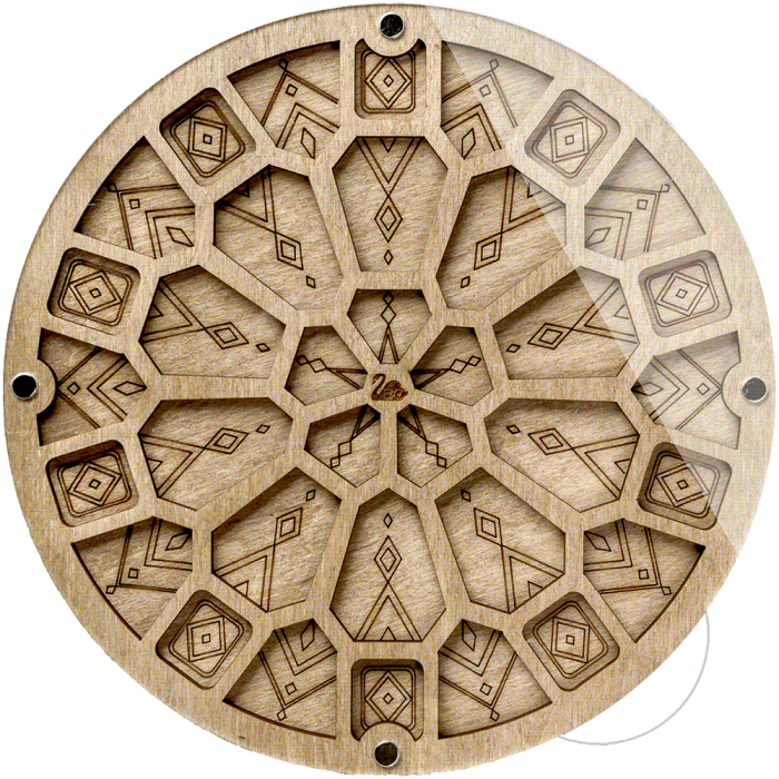 Органайзер для бисера с прозрачной крышкой ВОЛШЕБНАЯ  СТРАНА FLZB-094 19*19см,  ячеек