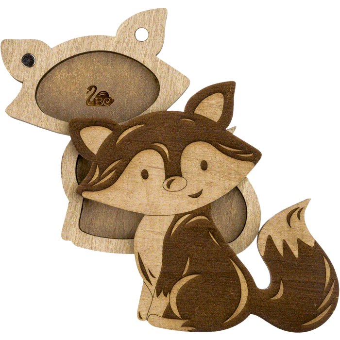 Органайзер для бисера с деревянной крышкой FLZB-099, 12,5*11см