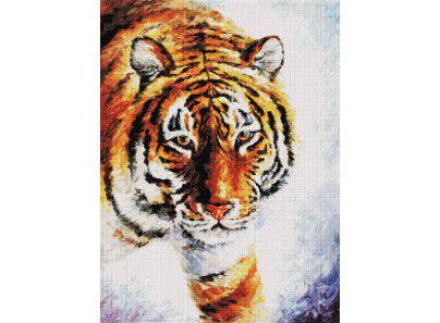 Алмазная мозаика Белоснежка "Тигр на снегу" 156-ST