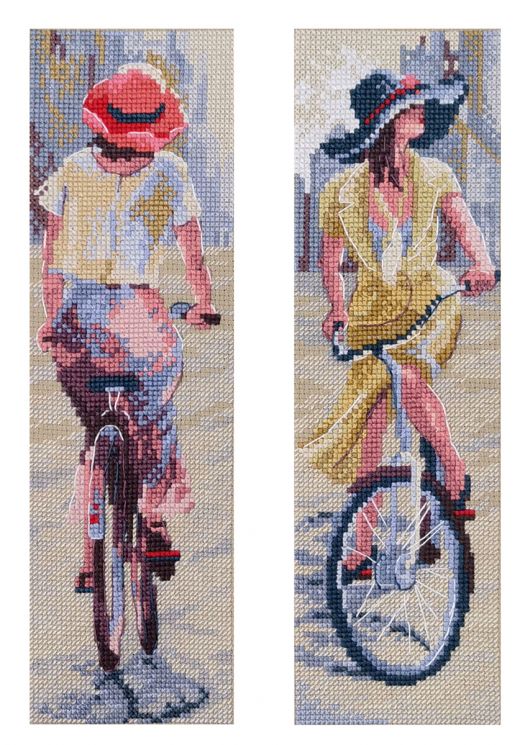 Набор для вышивания Марья Искусница "Леди на велосипеде" 21.003.15