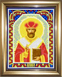 ИМРА5-078 Алмазная мозаика ТМ НАСЛЕДИЕ с рамкой "Святой Григорий"