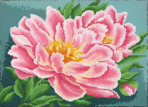 БСА3-092 Алмазная мозаика ТМ Наследие "Розовые лотосы"