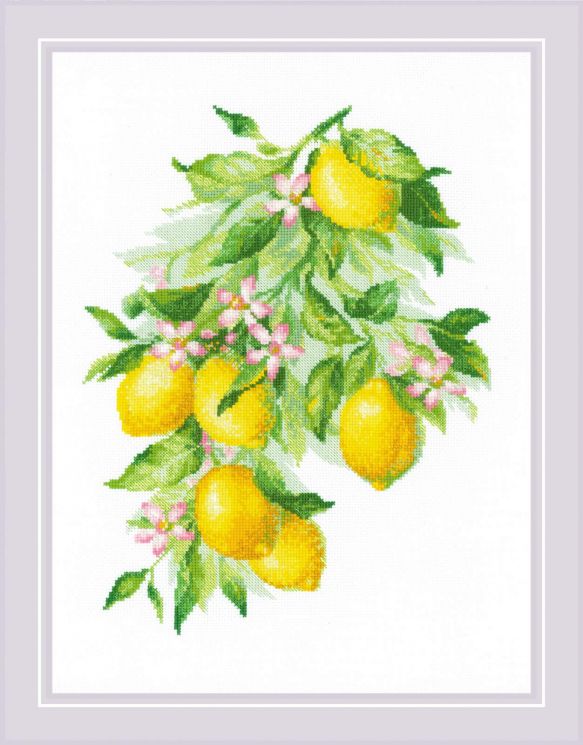 Набор для вышивания Риолис «Яркие лимоны» 2054