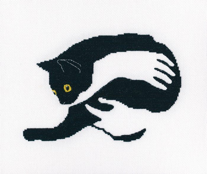 Набор для вышивания крестом РТО "Среди черных котов-7" М669