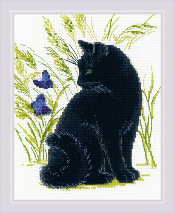 Набор для вышивания Риолис «Черный кот» 2001
