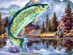 БСА4-014 Алмазная мозаика ТМ Наследие "Рыбалка"