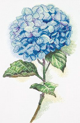  Набор для вышивания крестом PANNA "Голубая гортензия" Ц-1988