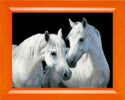 N-285 "Пара белых лошадей"  (Милато)
