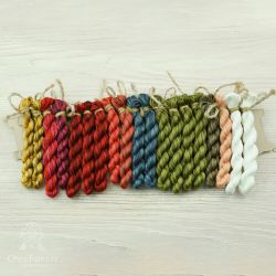 НМул-НС-3283 Набор ниток OwlForest для схемы «Новогодний семплер» (DMC) 28 каунт в 3 нити