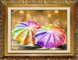 N-160 Алмазная мозаика МИЛАТО "Цветные зонтики"