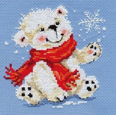 Набор для вышивания Алиса "Белый медвежонок" 0-53