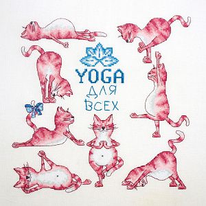 07.002.18 Набор для вышивания Марья Искусница "Йога для всех"