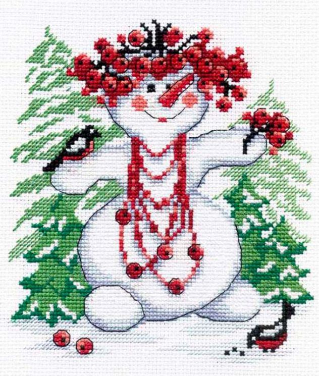 НВ-257 Набор для вышивания М.П.Студия "Снежная баба"