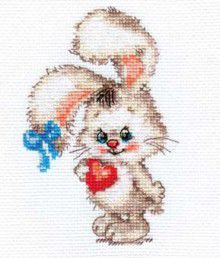 0-78 Набор для вышивания Алиса "Моей зайке..."