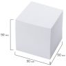 Блок для записей ОФИСМАГ непроклеенный, куб 9х9х9 см, белый, белизна 95-98%, 123019