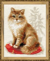 1525 Набор для вышивания Риолис "Кошка домашняя"