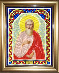 ИМРА5-100 Алмазная мозаика ТМ НАСЛЕДИЕ с рамкой "Икона Илья Пророк"