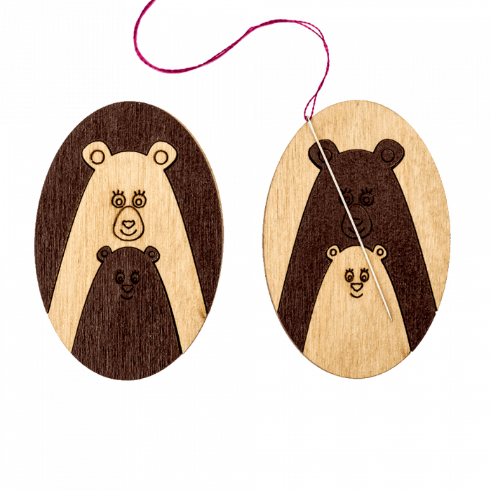 Магнитный двухсторонний держатель для игл ВОЛШЕБНАЯ  СТРАНА FLMH-027(W), 3.5см