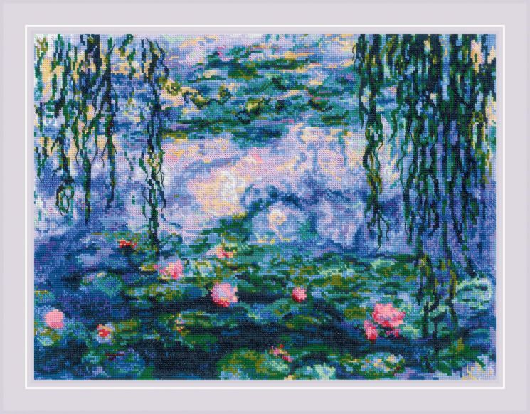 Набор для вышивания Риолис «Водяные лилии» по мотивам картины К. Моне 2034
