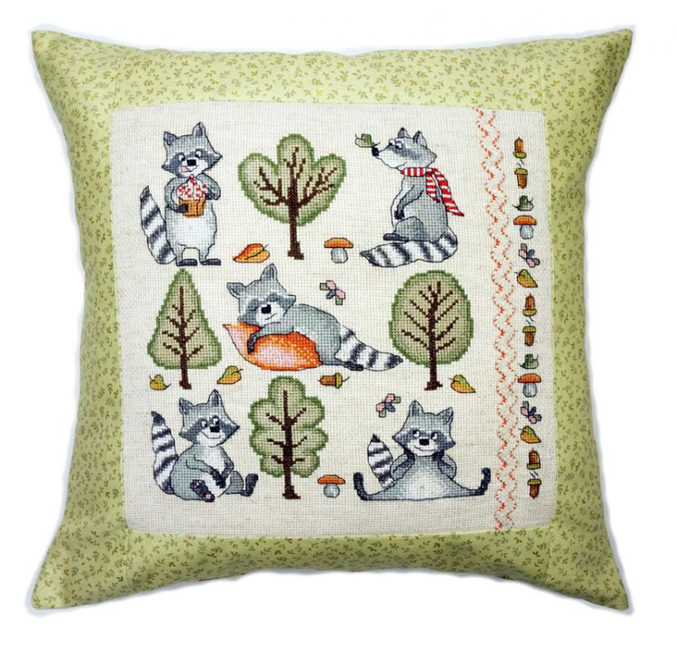 14.001.29 Набор для изготовления наволочки Марья Искусница "Братишка Енот"