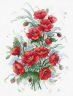 А-037 Набор для вышивания Aquarelle "Пламенные цветы"