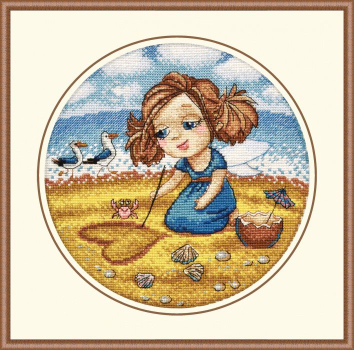 872 Набор для вышивания ОВЕН "Алиса на море"