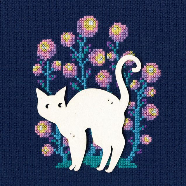 Набор для вышивания крестом РТО "Кошка-1" СВЕ9001