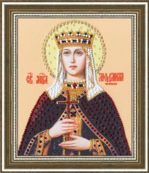 РТ-144 Набор для вышивания Золотое Руно "Икона Святой Мученицы Людмилы Чешской"