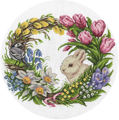 Набор для вышивания PANNA "Весенний венок" ПС-1787