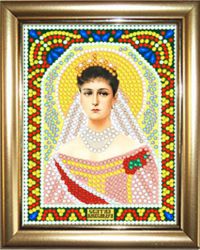 ИМРА5-032 Алмазная мозаика ТМ НАСЛЕДИЕ с рамкой "Святая Александра"