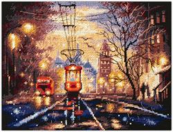 350-760 Набор для вышивания Чудесная игла «Ночной трамвай»