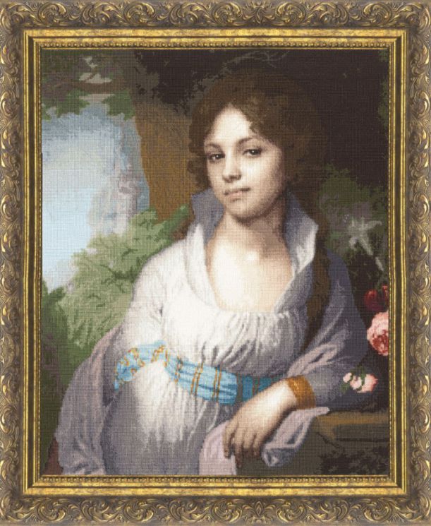 МК-010 Набор для вышивания Золотое Руно "Портрет Лопухиной"