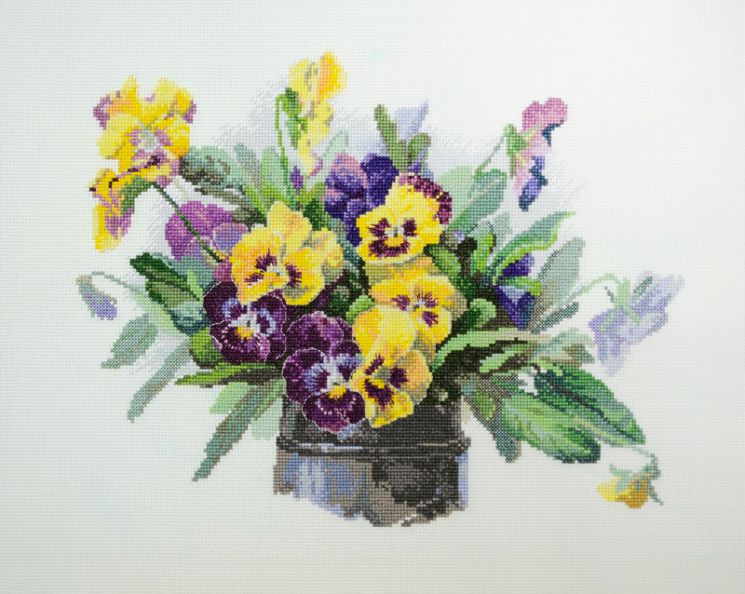 06.002.39 Набор для вышивания Марья Искусница "Анютины глазки"