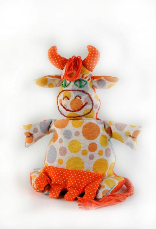 Набор для изготовления текстильной игрушки Перловка "Корова-Буренка" П 106
