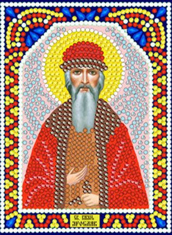 ИМА5-106 Алмазная мозаика ТМ НАСЛЕДИЕ "Святой Ярослав"