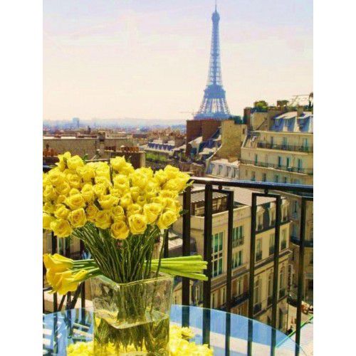 Алмазная мозаика Гранни "Париж. Желтые розы" Ag611