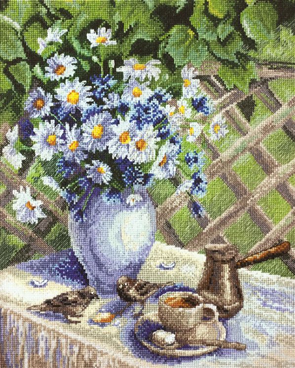 04.005.15 Набор для вышивания Марья Искусница "Начало дачного дня" по рисунку О. Воробьевой