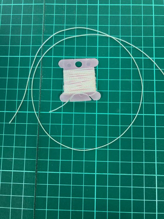 GC-001MC Шнур металлизированный Гамма 2м 1мм, цвет №6 белый снег