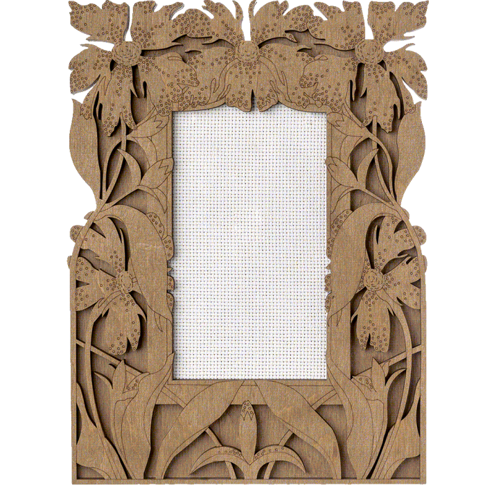 Заготовка для вышивания нитками на канве FLH-022 14.5*19.5см