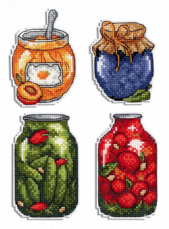 Р-454 Набор для вышивания "Жар-Птица" "Дары осени. Магниты"