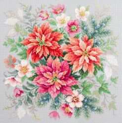 140-003 Набор для вышивания Чудесная игла "Магия цветов. Пуансеттия"