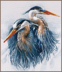 PN-0185890 Набор для вышивания  LANARTE "Great blue herons"