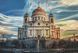 Ag 099 Алмазная мозаика Гранни "Кафедральный соборный храм Христа Спасителя"