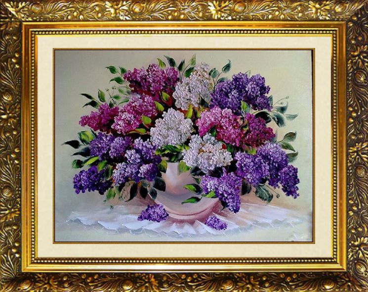 Алмазная мозаика Милато "Букет сирени" N-319