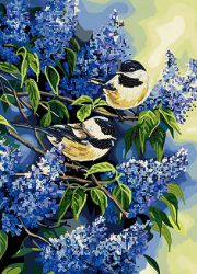 КБ-322 Схема для вышивания бисером ТМ Наследие "Сирень"