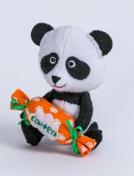 ПФД-1057 Набор для изготовления текстильной игрушки "Панда"